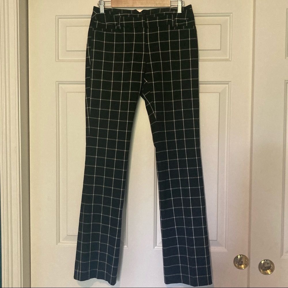 AMANDA & CHELSEA Windowpane Print Dress Pant